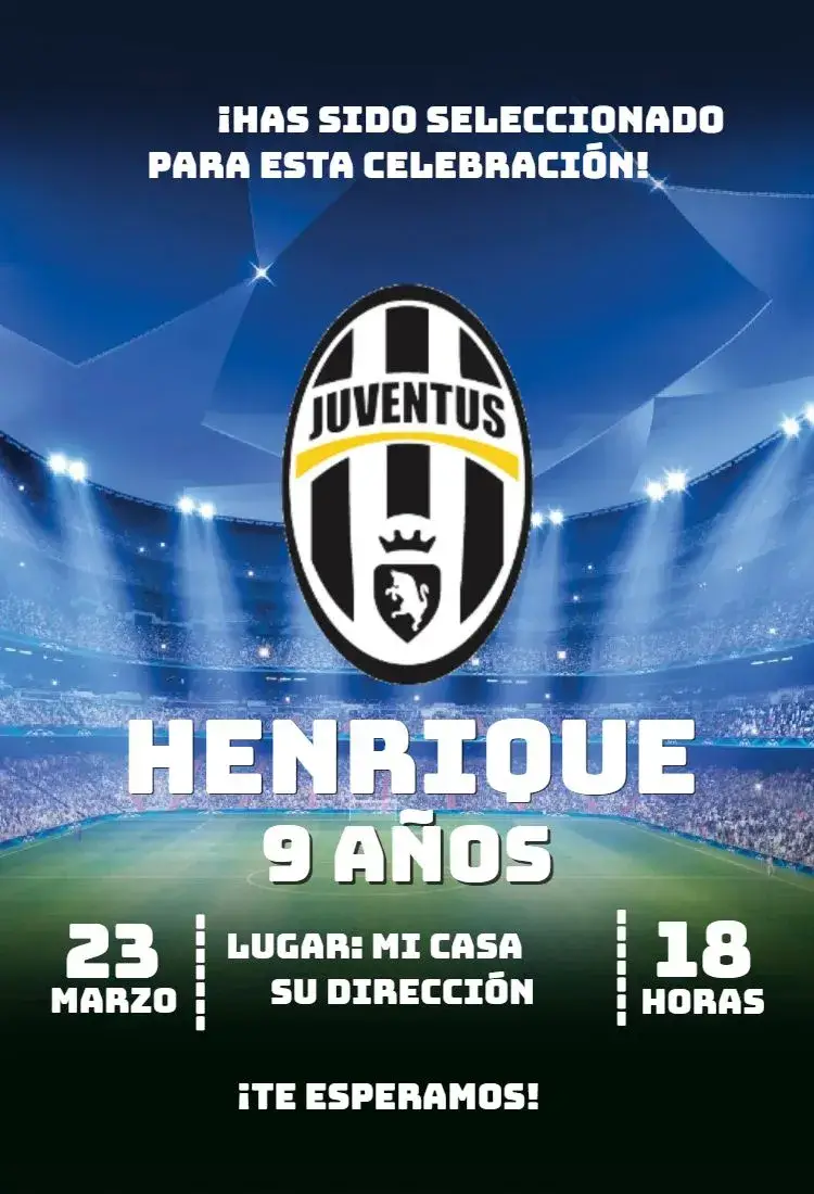 Invitación Juventus 4