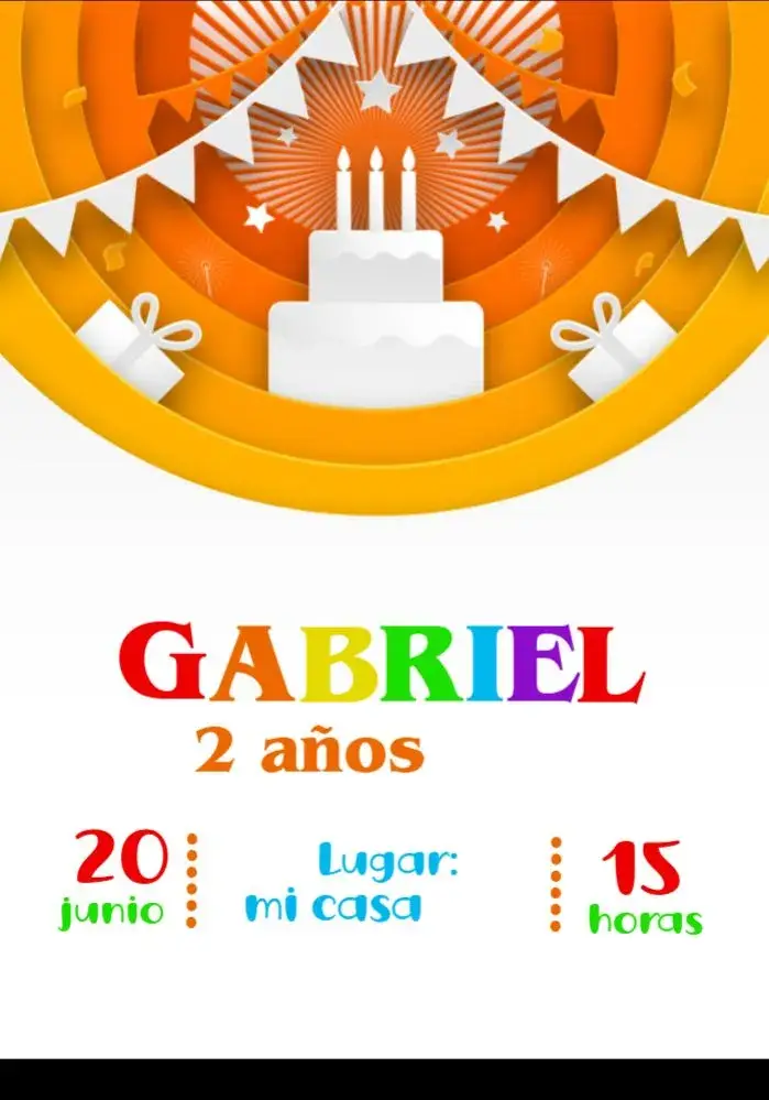 Invitación Pastel Niño Cocomelon Arcoíris editable y personalizable