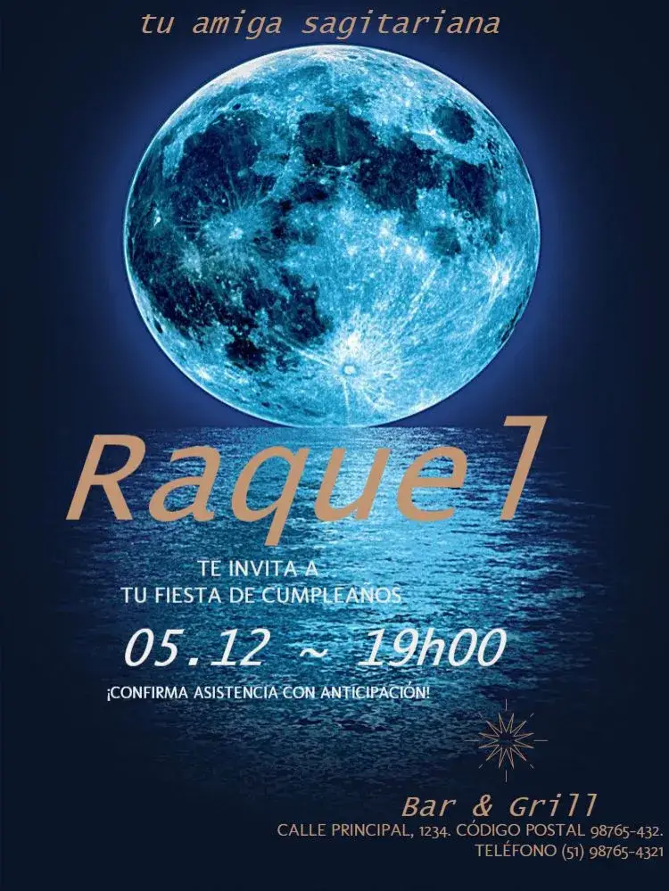 Invitación Signos Sagitario Para Editar Zodiaco