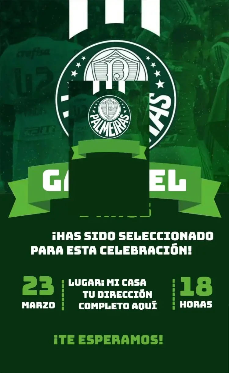 Invitación Palmeiras 1