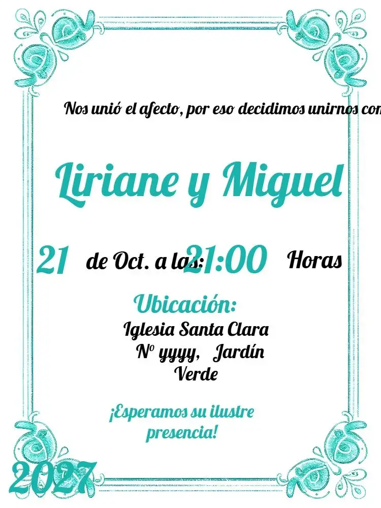 Invitación Boda Arabescos Blanco