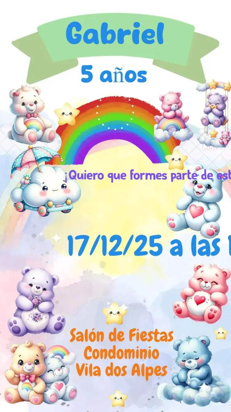 Invitación Os Cariñositos