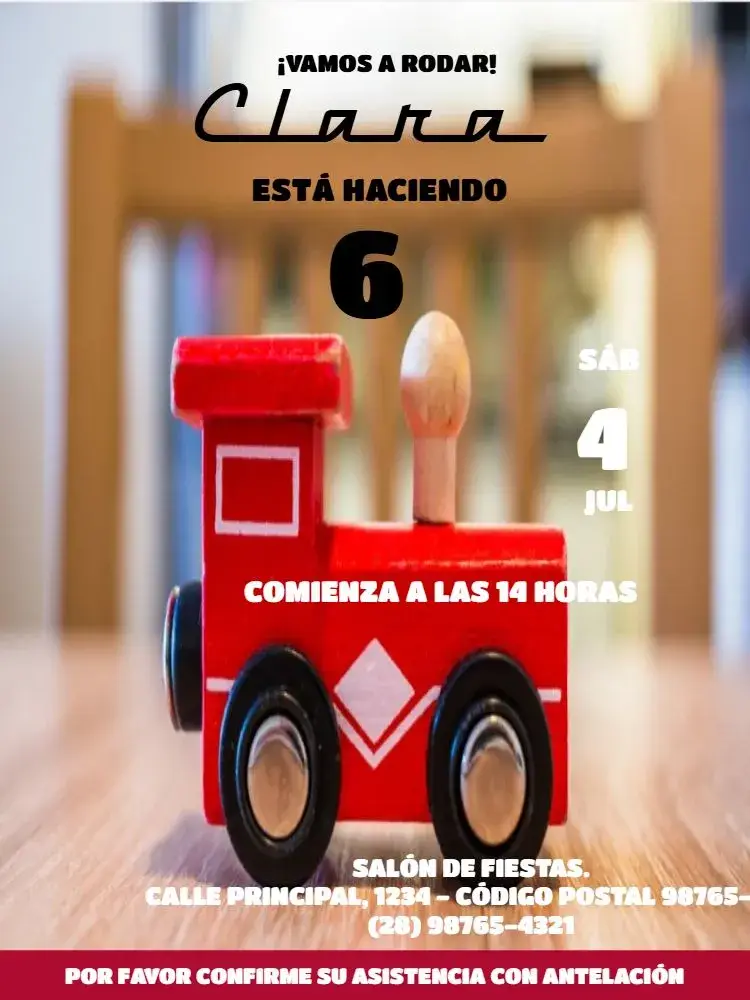 Invitación Trenecito