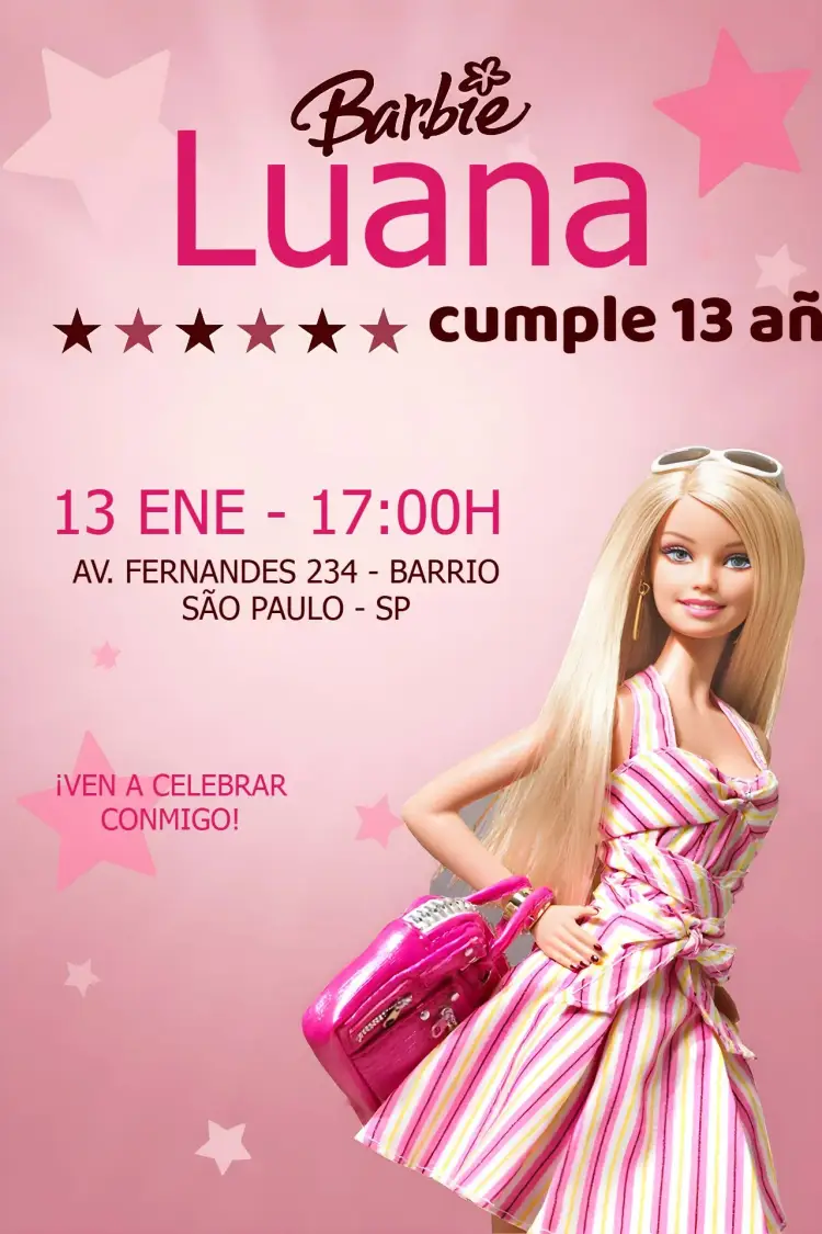 Invitación Barbie Bodas