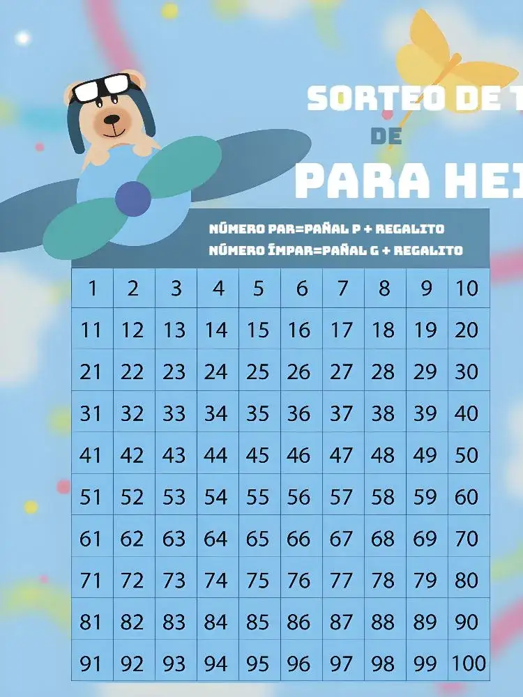 Invitación Té Rifa Osito Aviador Morado – tema Té Rifa lúdico, colorido, moderno, infantil, aéreo, fofo