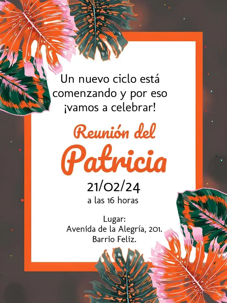 Invitación Adulto