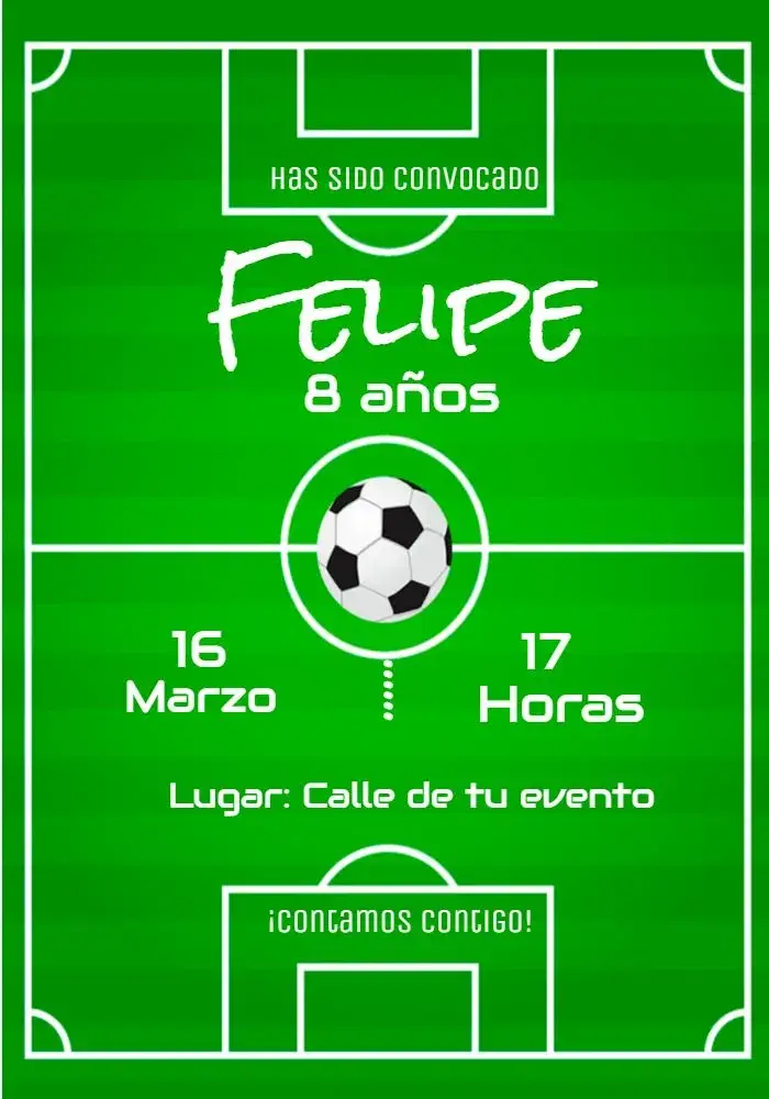 Invitación Fútbol Online