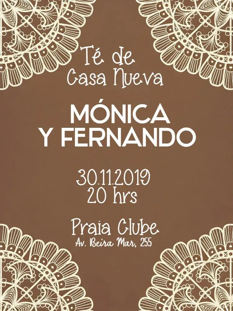 Invitación Té De Casa Nueva Encaje – tema Despedida de Soltera elegante, delicado, minimalista, rústico, moderno, vintage