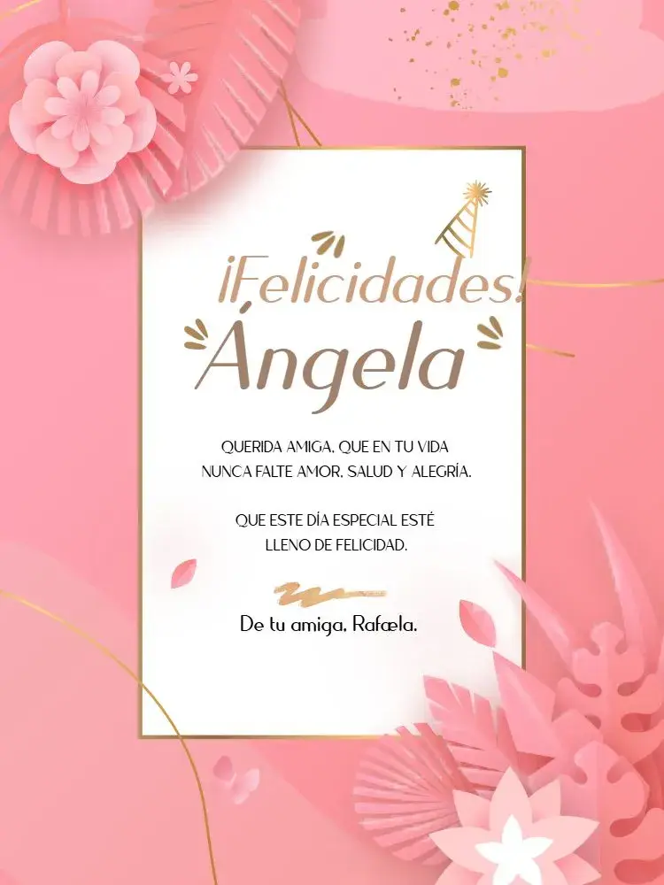 Invitación Tarjeta De Celebración Femenina Floral