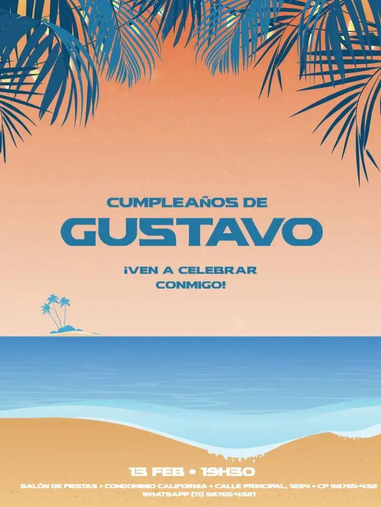 Invitación Playa Verano Encuentro