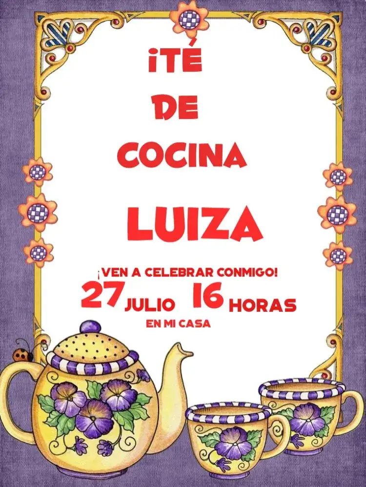 Invitación Despedida de Soltera Tetera Personalizada para Editar – tema Té Rifa vintage, moderno, rústico, floral, minimalista
