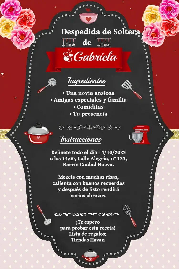 Invitación Despedida De Soltera Poá