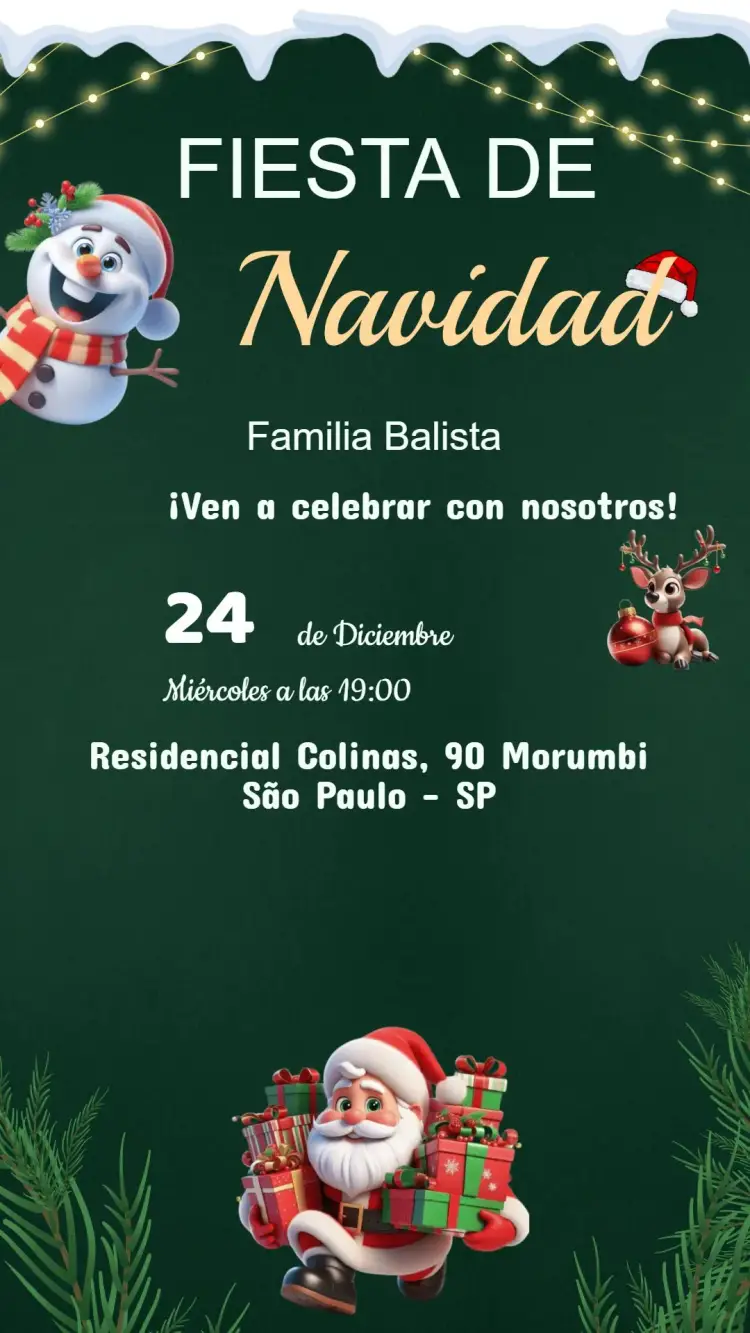 Invitación Fiesta de Navidad