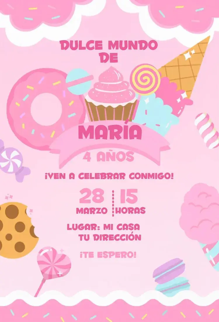 Invitación Pastelería 1