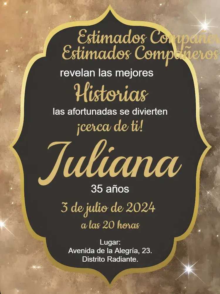 Invitación Leopardo Femenino – tema Cumpleaños dorado, animal print, moderno, elegante, divertido