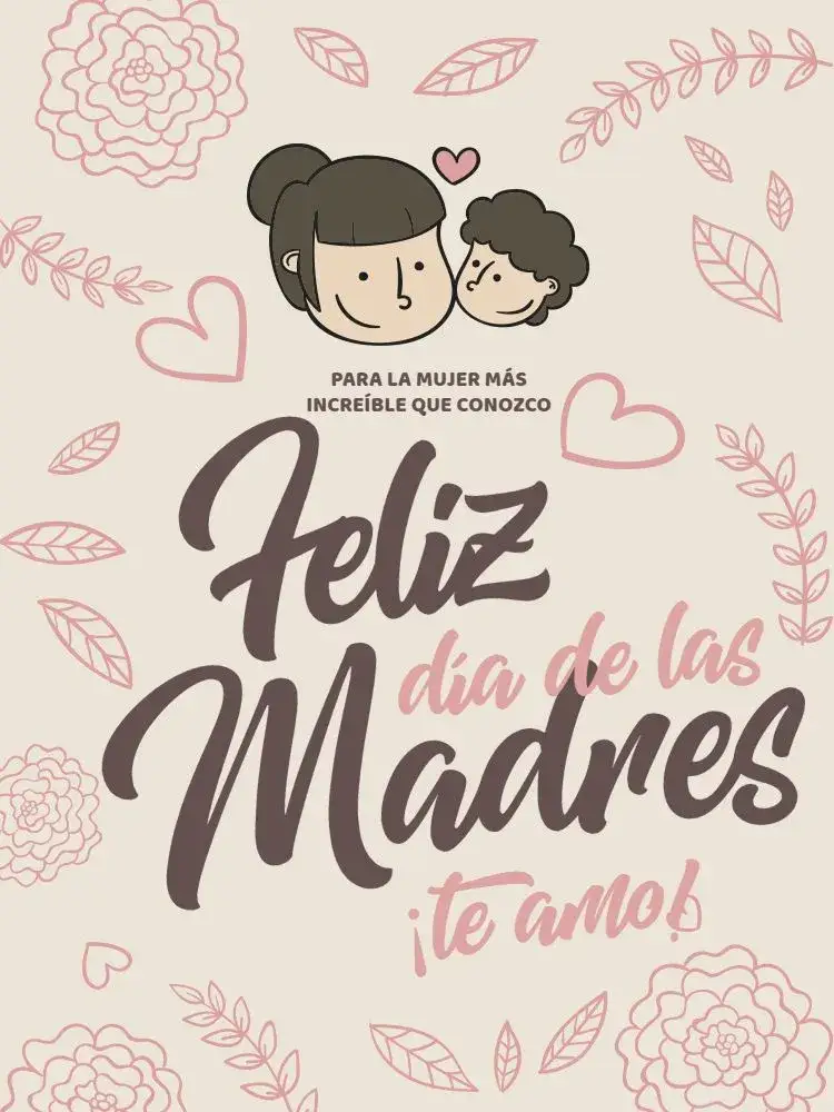 Invitación Cómo Hacer Tarjeta Día De La Madre Creativa Claro Corazón – tema Tarjeta floral, claro, delicado, moderno, romántico, minimalista