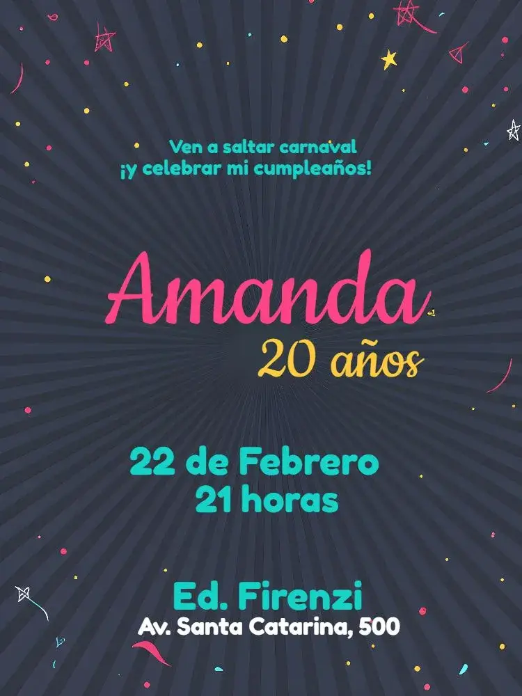 Invitación Bloquinho De Carnaval Fervo
