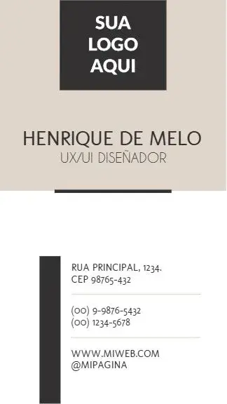 Invitación Tarjeta de Visita Digital - Diseñador Gris