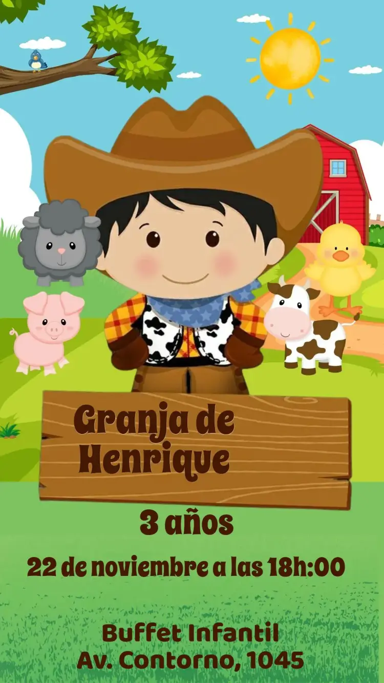 Invitación Granja
