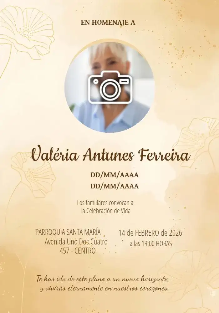 Misa De Fallecimiento Con Foto Año