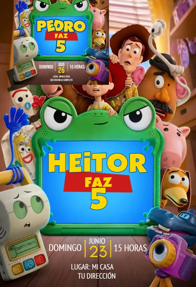 Invitación Toy Story 5