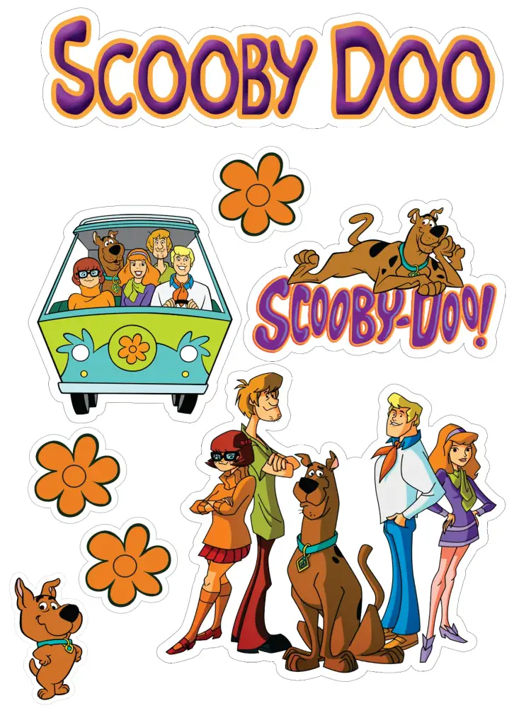 Invitación Scooby Doo – tema Topper de torta Scooby-Doo, dibujos animados, misterio