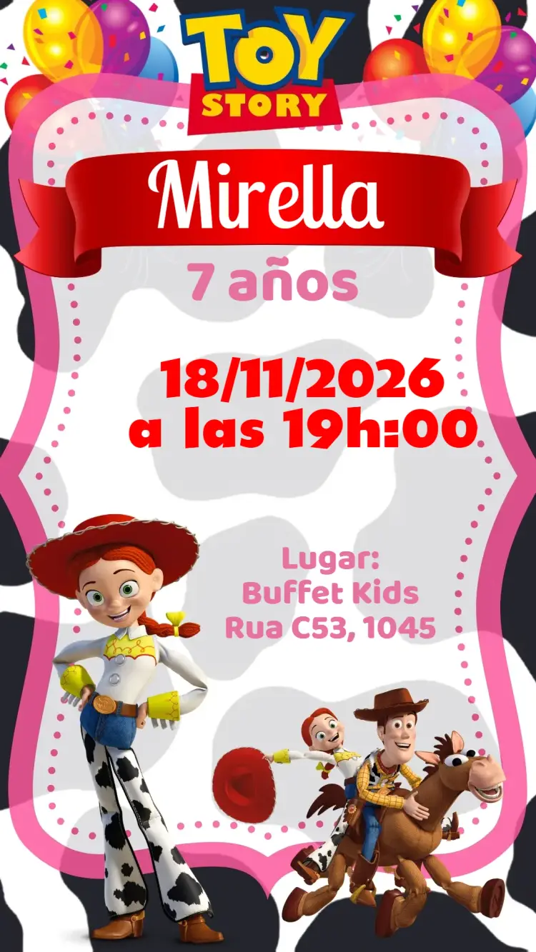 Invitación Toy Story Jessie