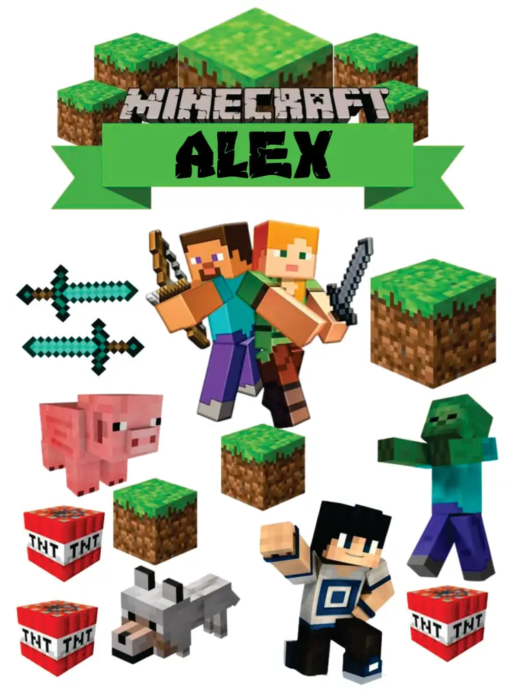Invitación Minecraft