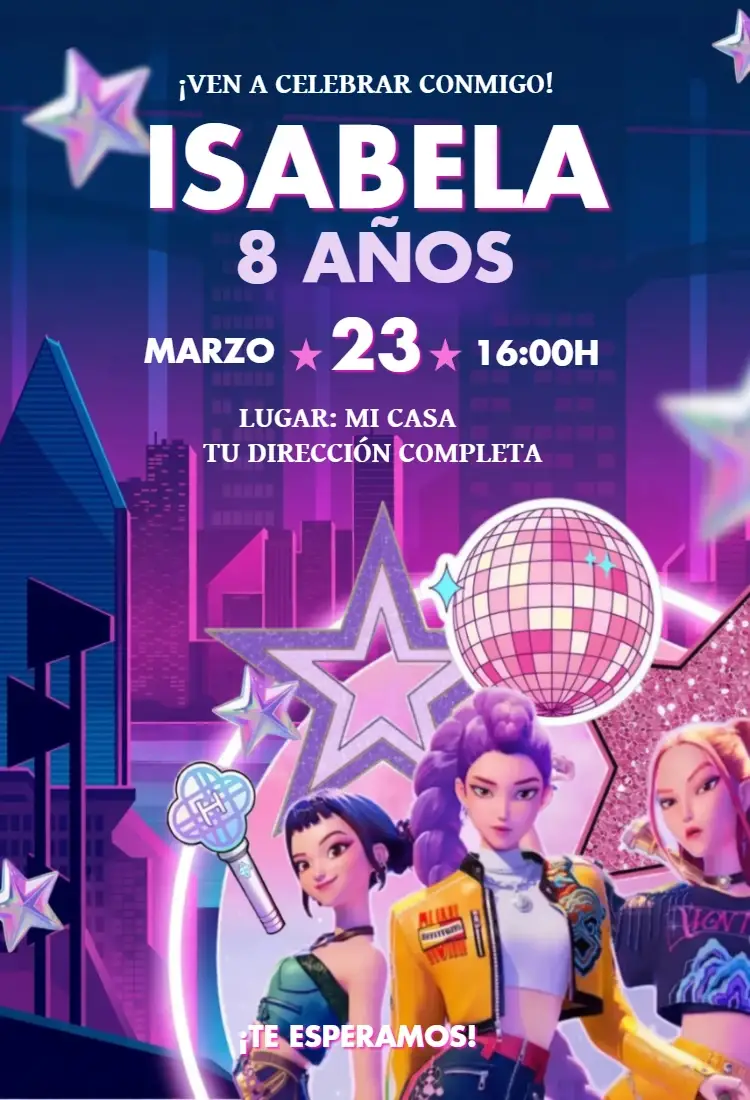Invitación Guerreras
