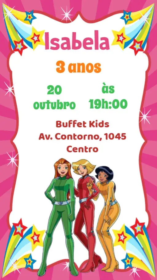 Convite Três Espiãs Demais