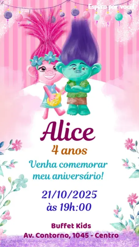 Trolls invitation