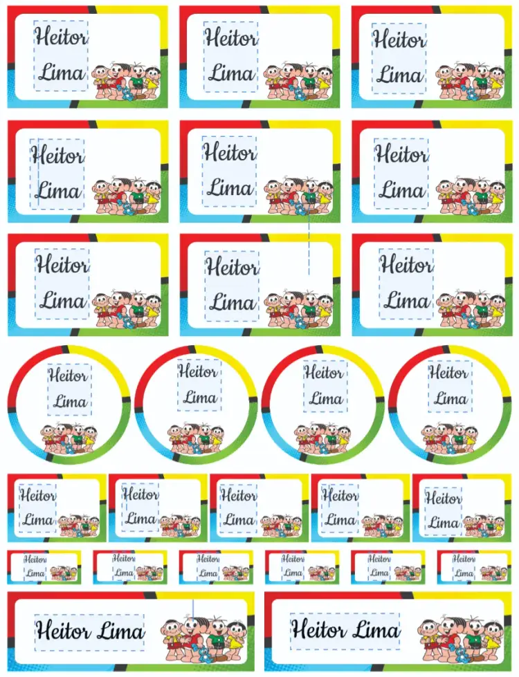 Convite Turma da Mônica editável e personalizável