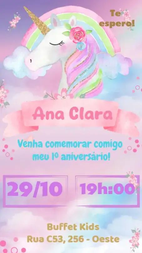 Unicornio Acuarela