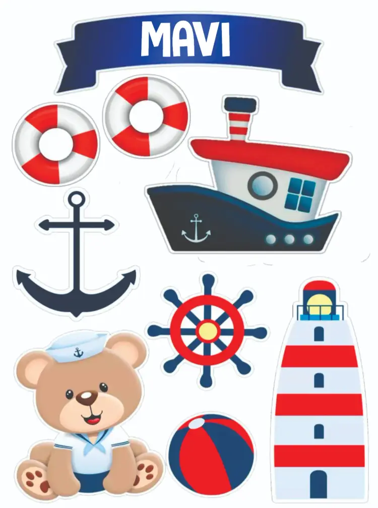 Sailor Teddy Bear invitation