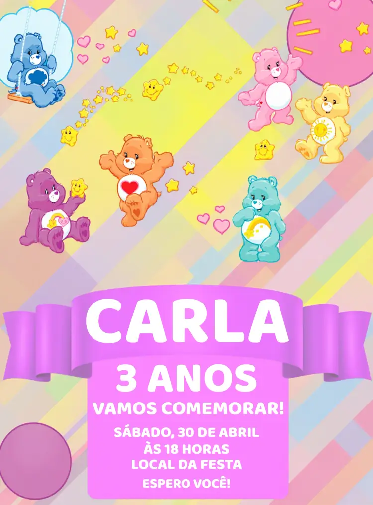 Convite Ursinhosos Carinhosos