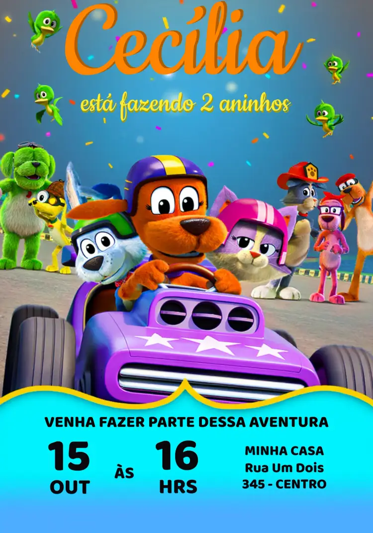 Convite Vai Cachorro Netflix