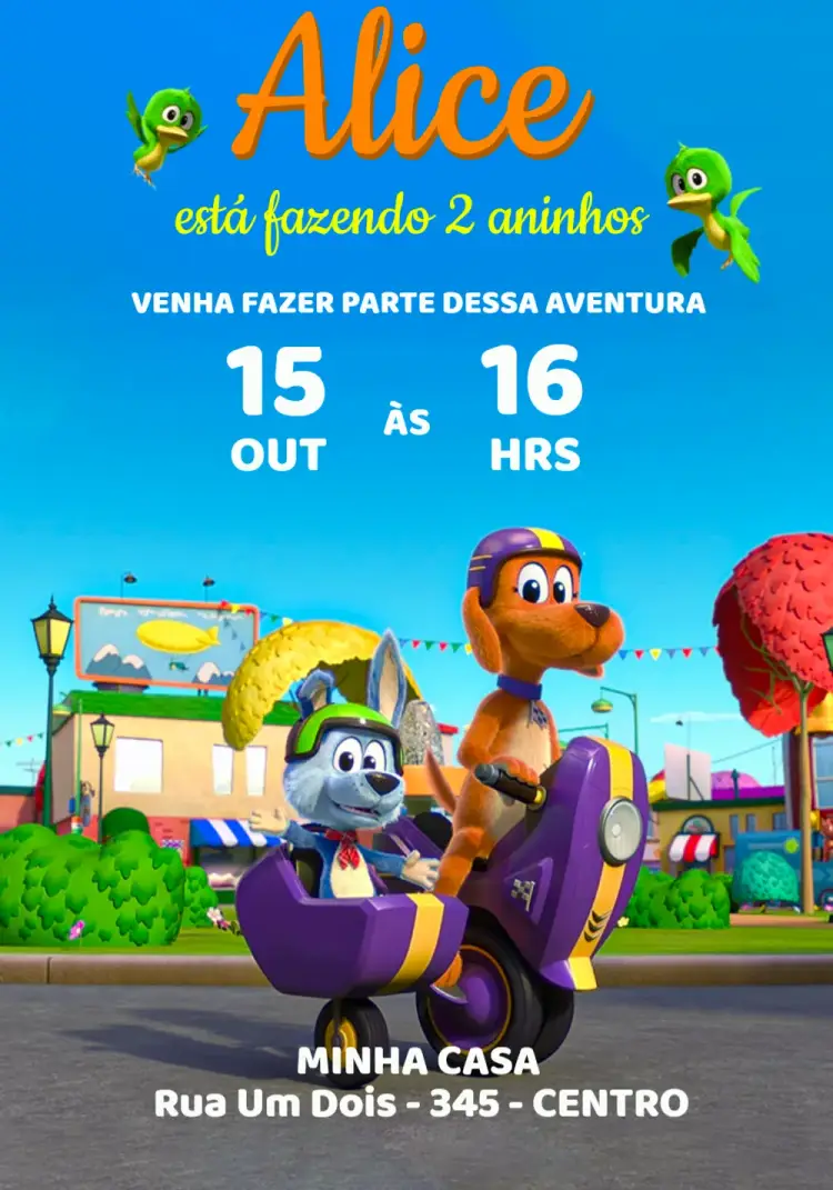 Convite Vai Cachorro Vaicachorro