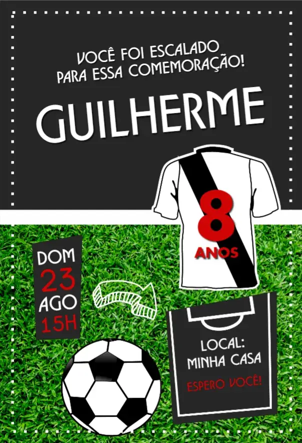 Convite Vasco Camisa