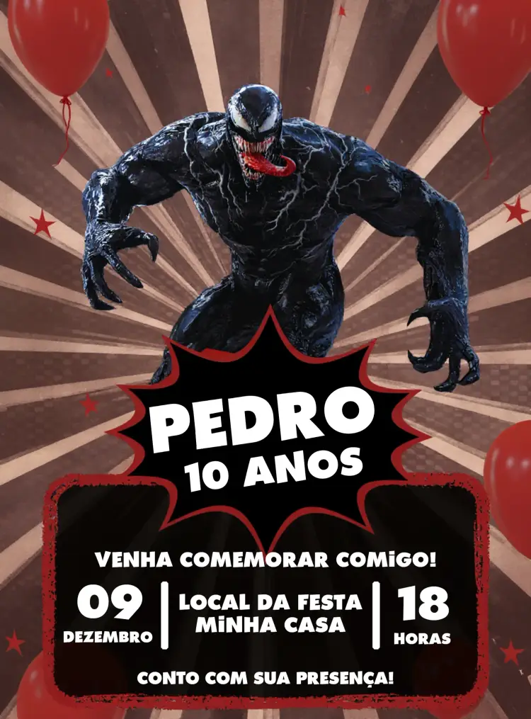 Convite Venom Filme