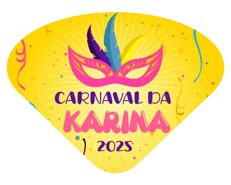 Convite Ventarola De Carnaval Bailinho – tema Datas Comemorativas colorido, divertido, carnavalesco, brasileiro, tropical, festivo