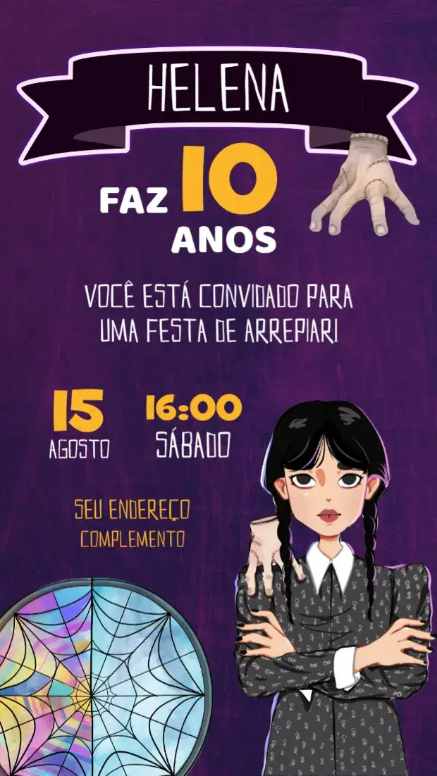 Convite Wandinha