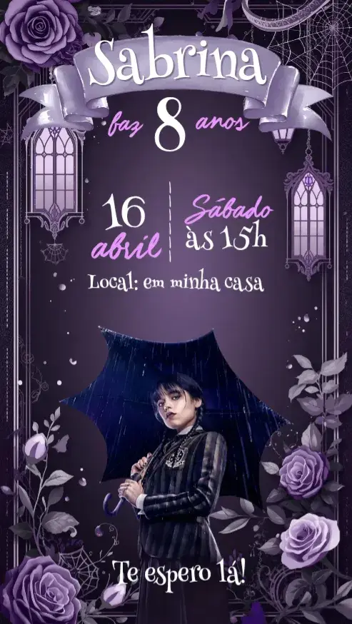 Convite Wandinha