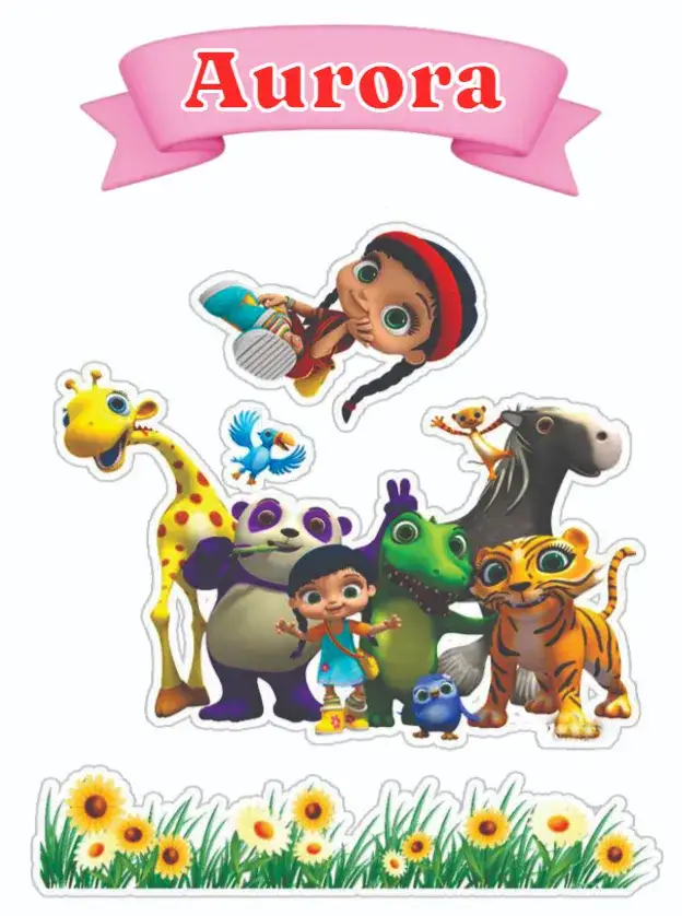 Convite Wissper – tema Topo de bolo colorido, divertido, infantil, animado, personagens, festivo