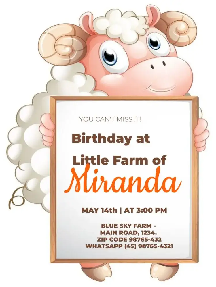 Partying Sheep Sheep Party Sheep - Children's Birthday | Convitede