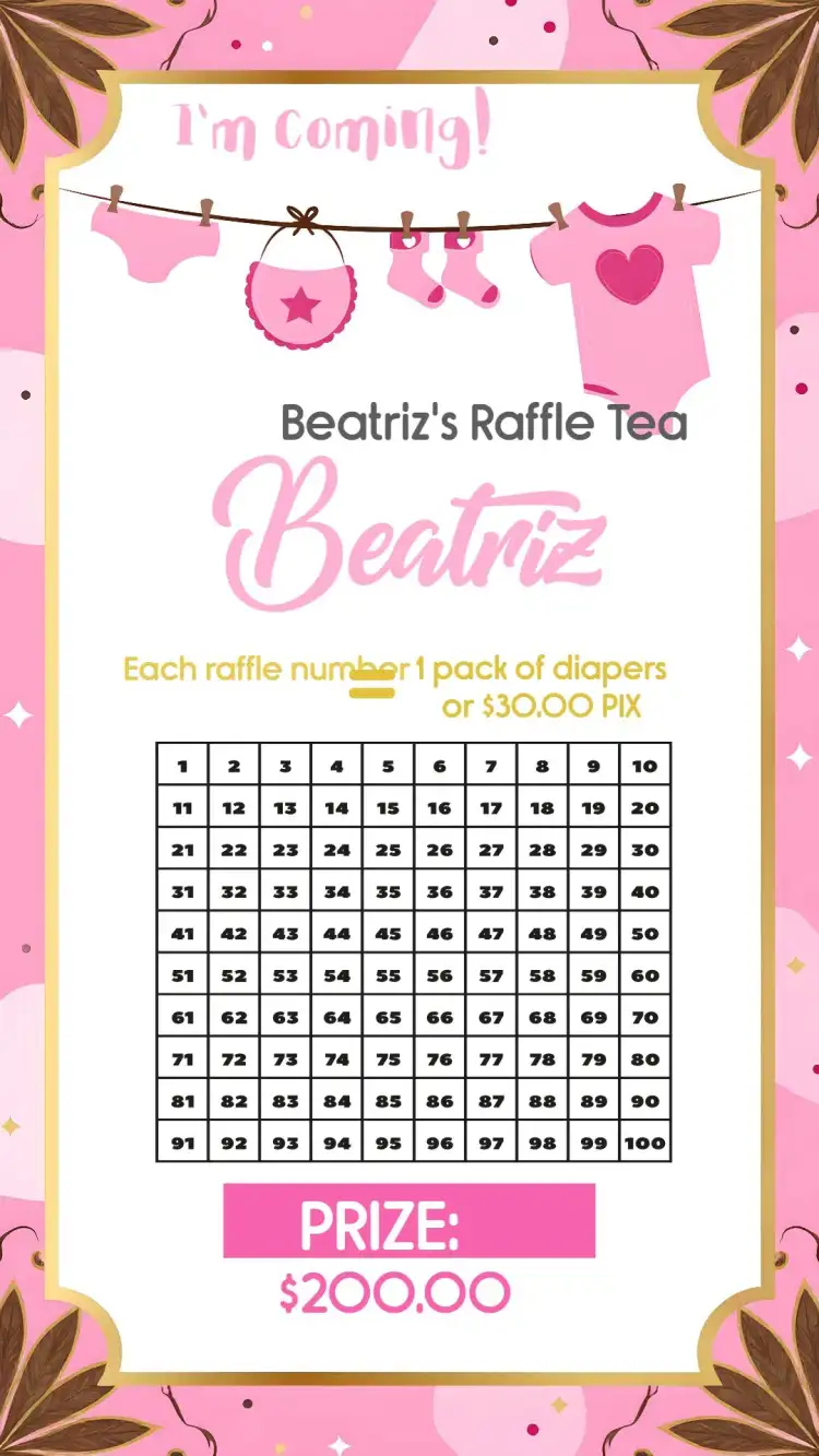 Clothes Line Raffle Invitation Tea Raffle Clothesline Girl Tea | Convitede